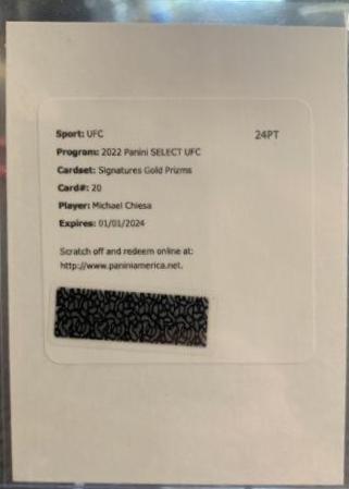 Michael Chiesa [Gold] #SG-MCS