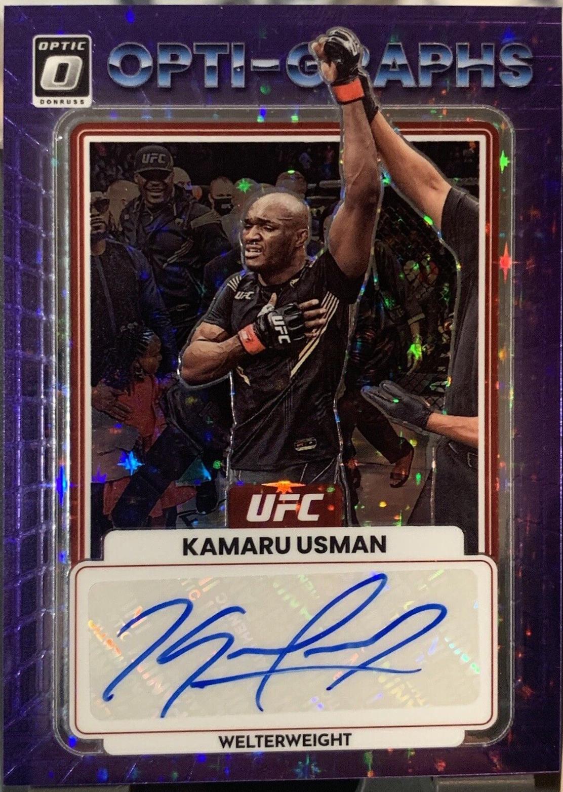 Kamaru Usman [FOTL Purple Stars Autograph Autograph] #OG-KUS