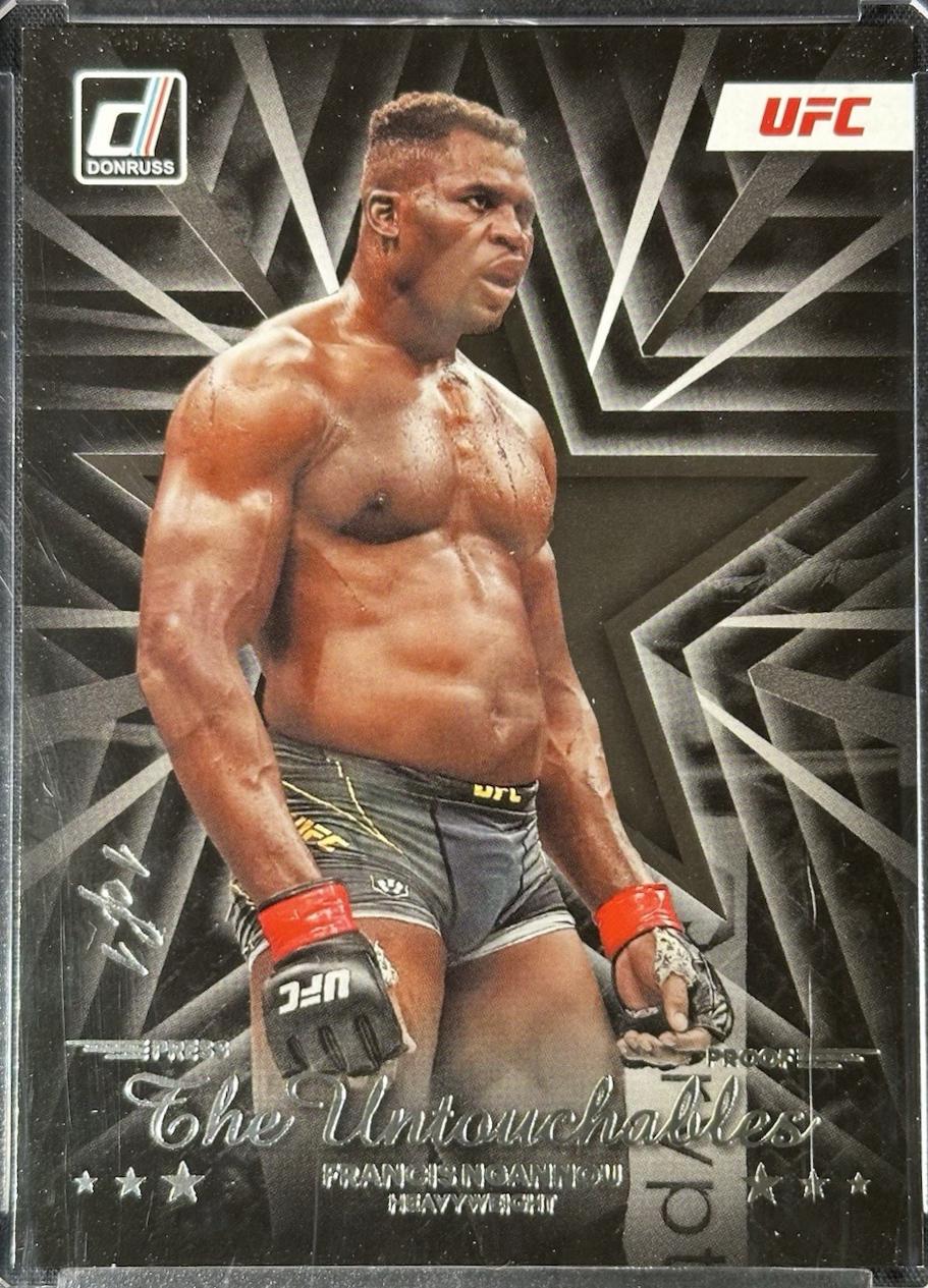 Francis Ngannou [Press Proof Silver] #16