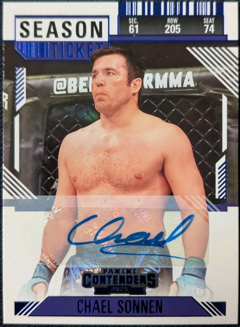 Chael Sonnen [Blue Season Ticket Signature] #15