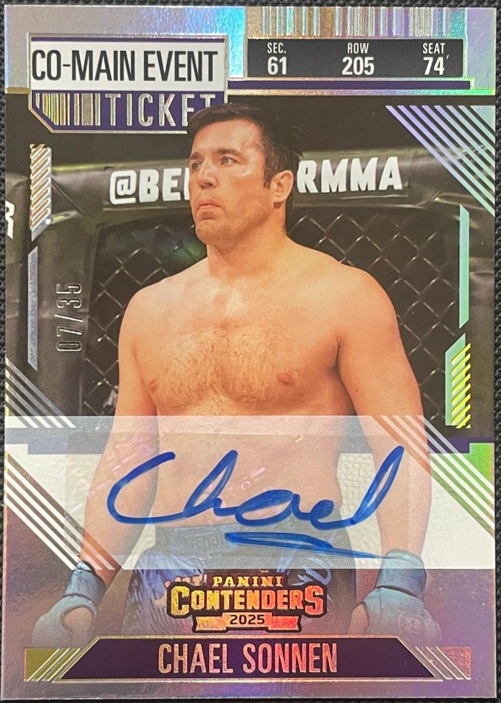 Chael Sonnen [Co-Main Season Ticket Signature] #15