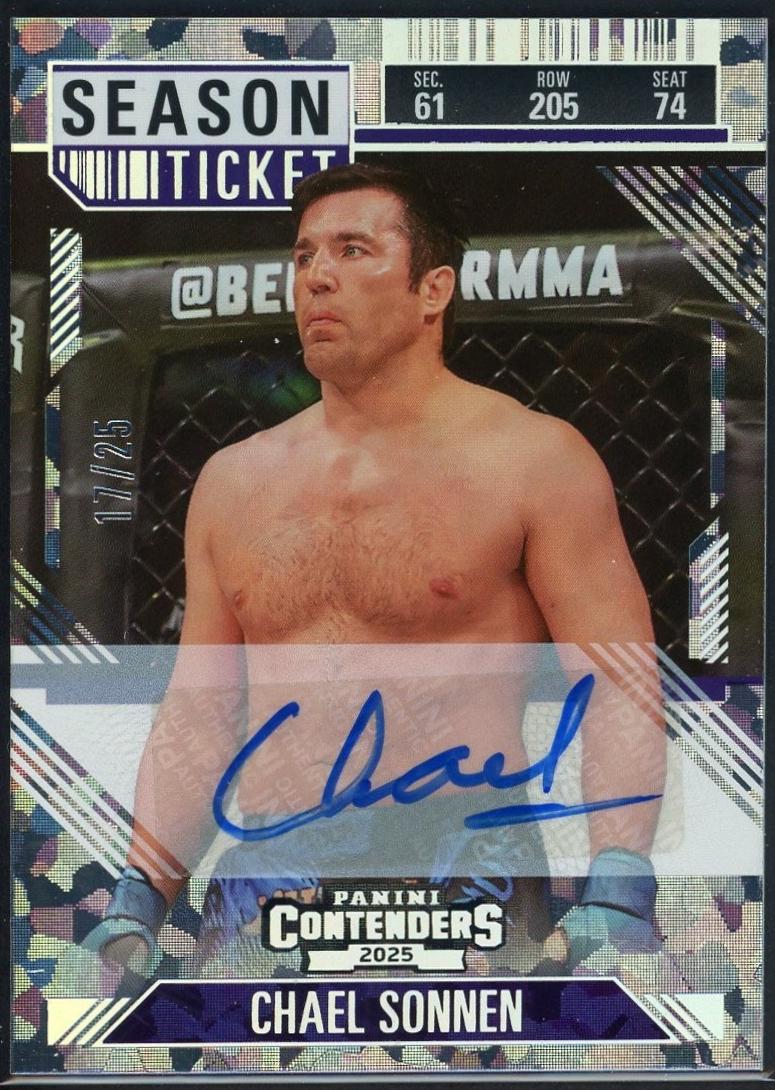 Chael Sonnen [Cracked Ice Season Ticket Signature] #15