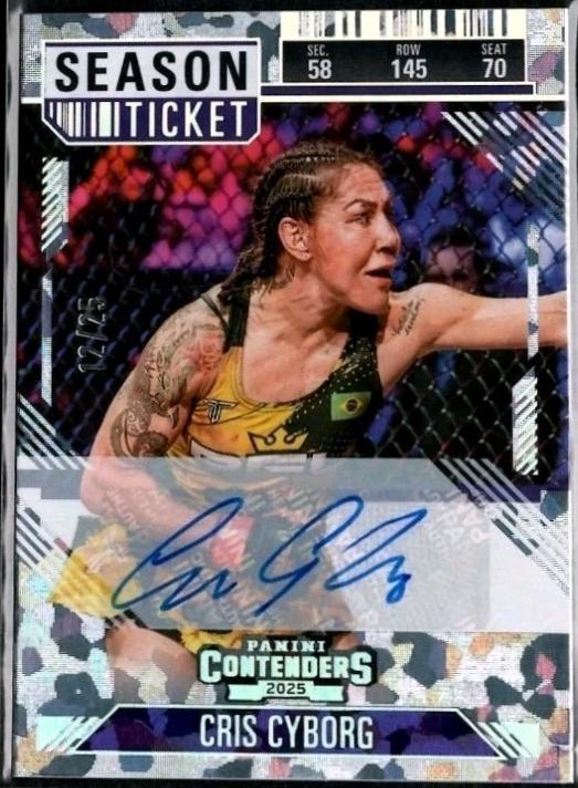 Cris Cyborg [Cracked Ice Season Ticket Signature] #76