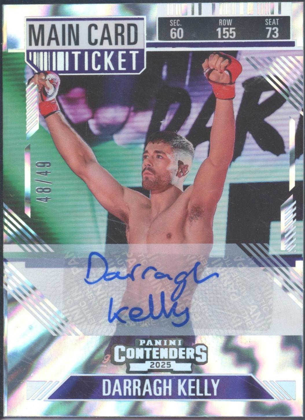 Darragh Kelly [Main Card Season Ticket Signature] #30