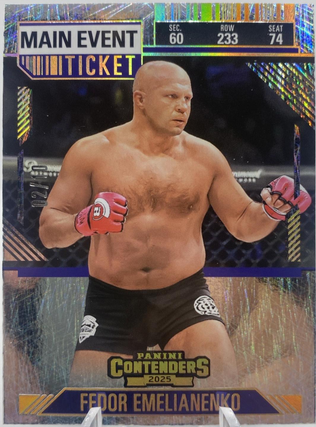 Fedor Emelianenko [Main Event Ticket] #60