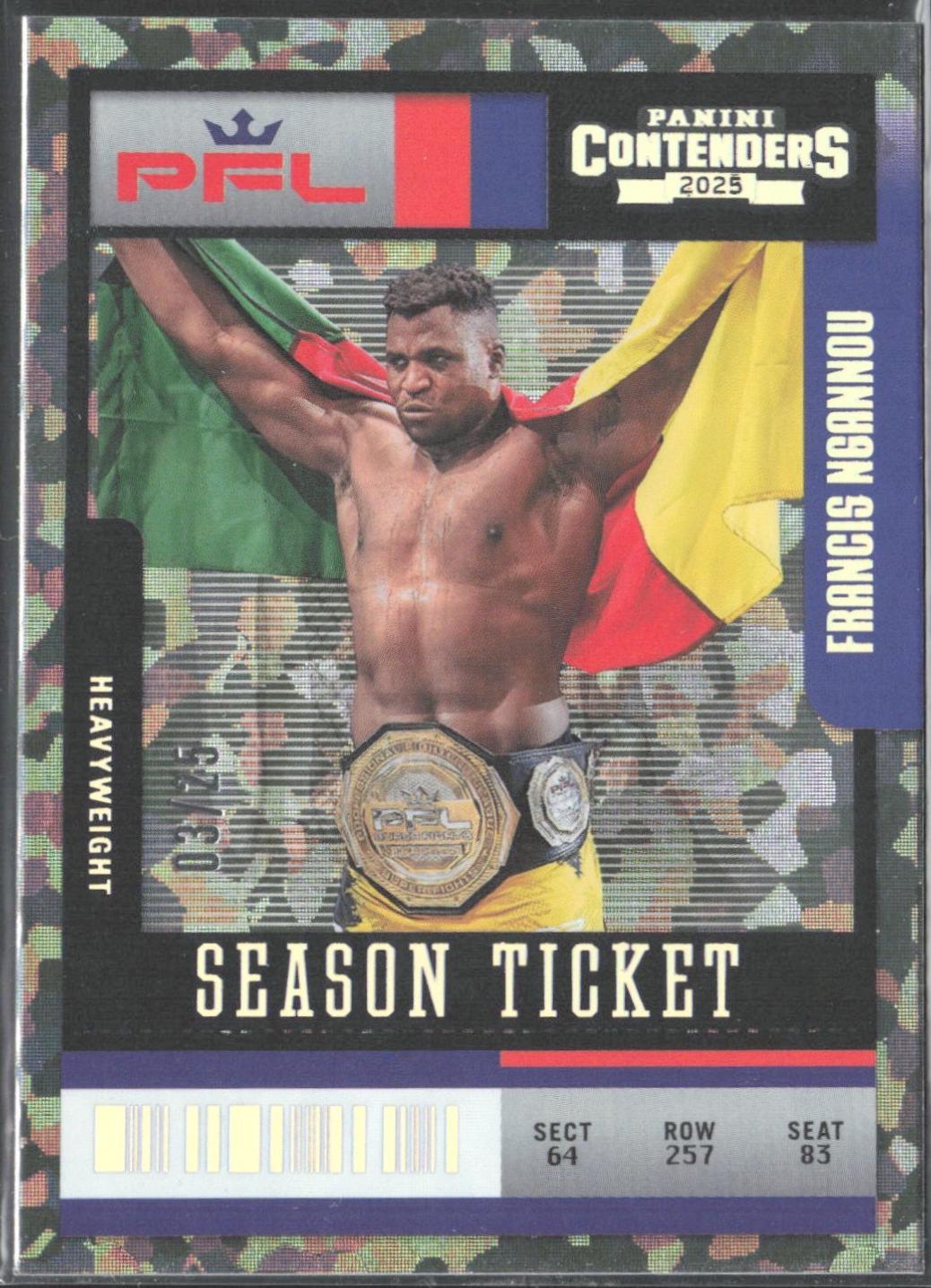 Francis Ngannou [Cracked Ice Ticket] #7