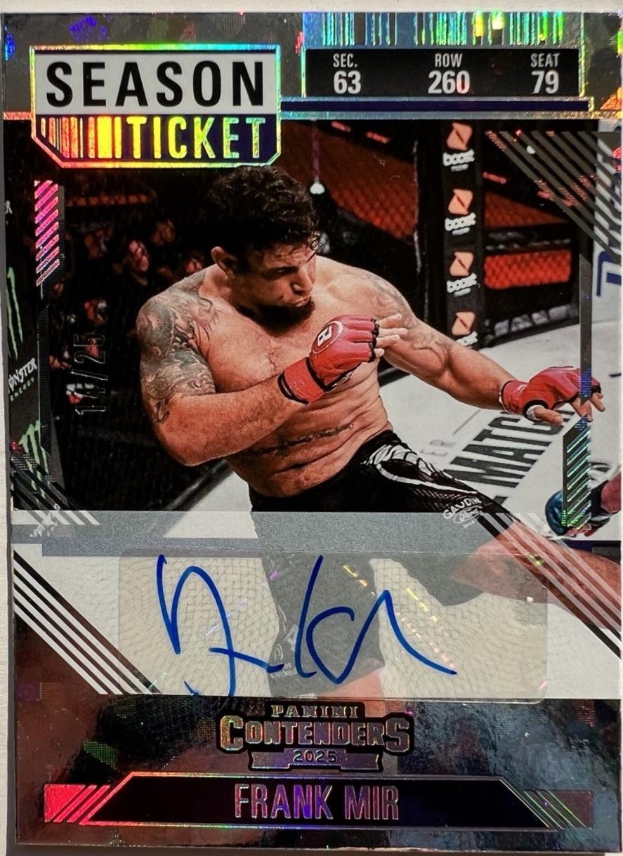 Frank Mir [Cracked Ice Season Ticket Signature] #81
