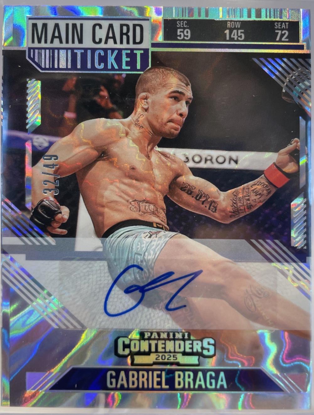 Gabriel Braga [Main Card Season Ticket Signature] #70