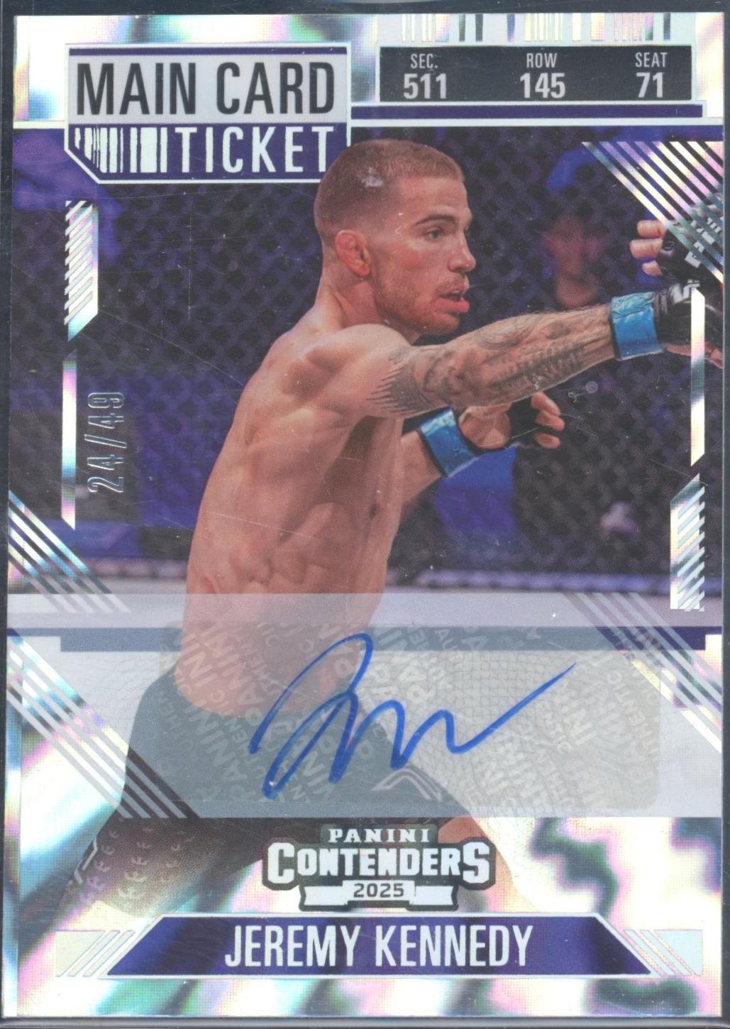 Jeremy Kennedy [Main Card Season Ticket Signature] #2