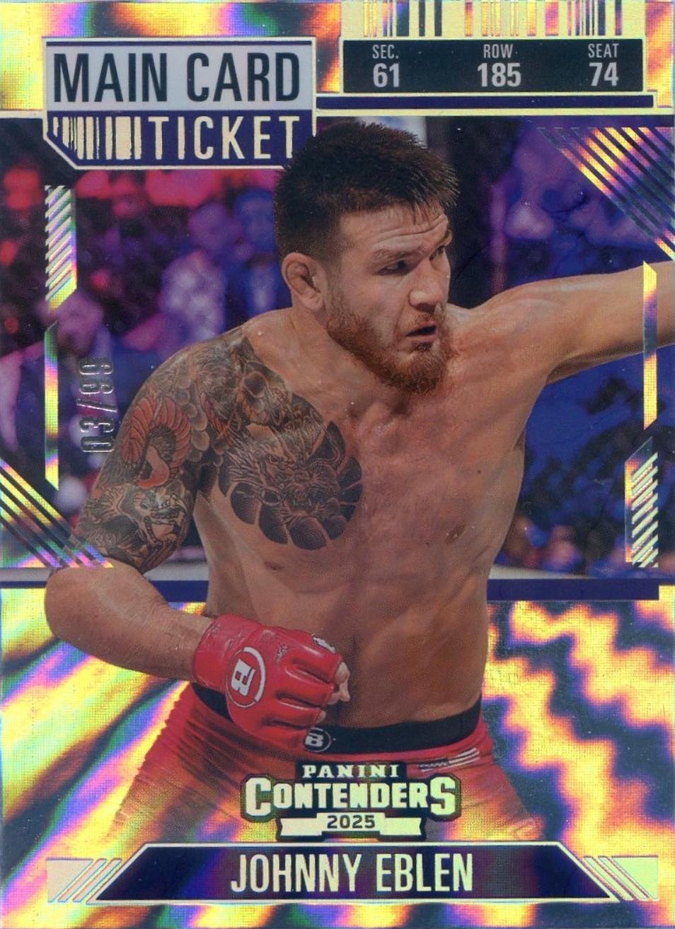 Johnny Eblen [Main Card Ticket] #57