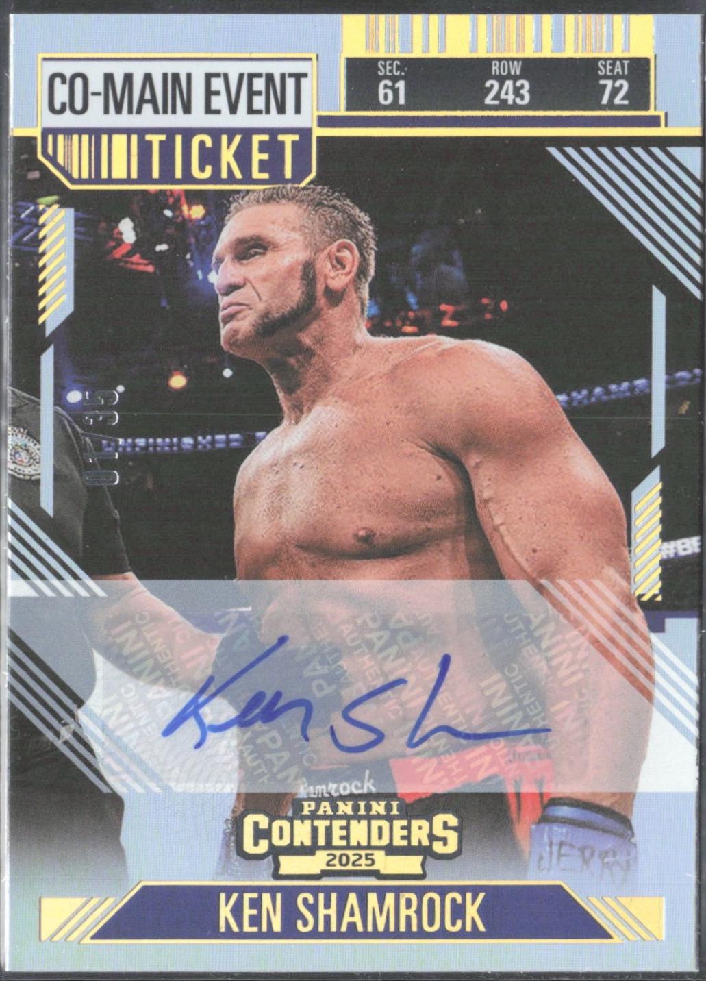 Ken Shamrock [Co-Main Season Ticket Signature] #91