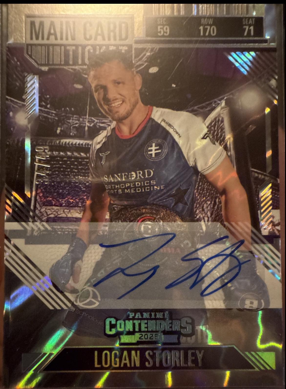 Logan Storley [Main Card Season Ticket Signature] #87
