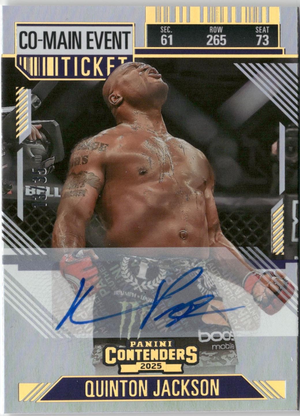 Quinton Jackson [Co-Main Season Ticket Signature] #63