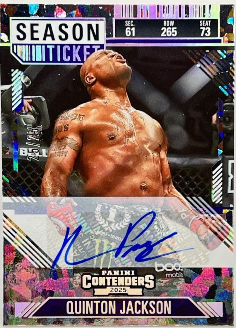 Quinton Jackson [Cracked Ice Season Ticket Signature] #63