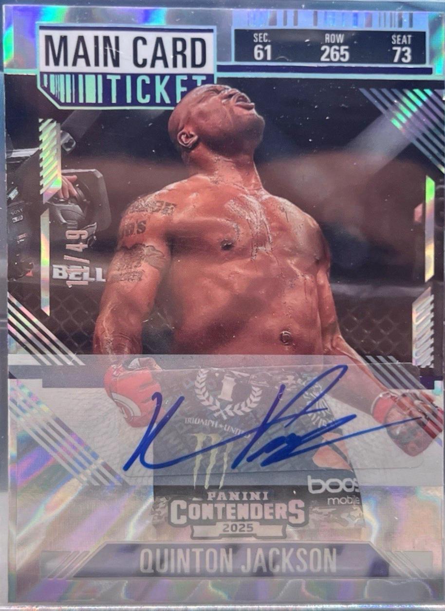 Quinton Jackson [Main Card Season Ticket Signature] #63