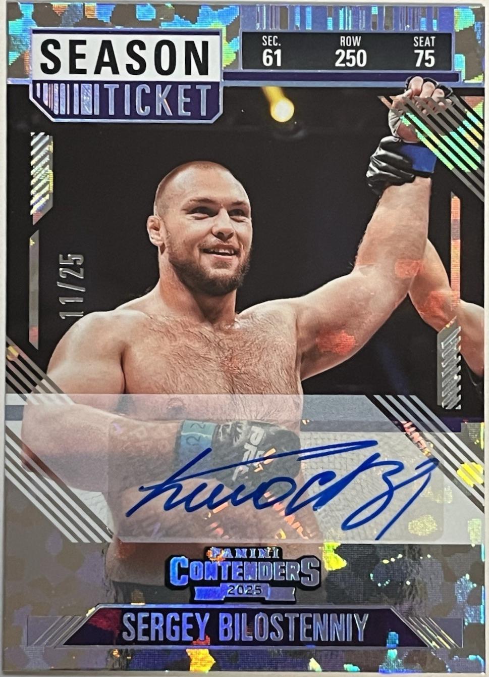 Sergey Bilostenniy [Cracked Ice Season Ticket Signature] #89