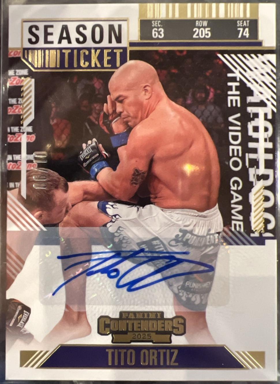 Tito Ortiz [Gold Season Ticket Signature] #5