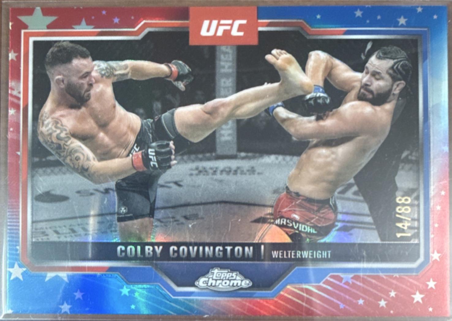 Colby Covington [Red White Blue Refractor] #154