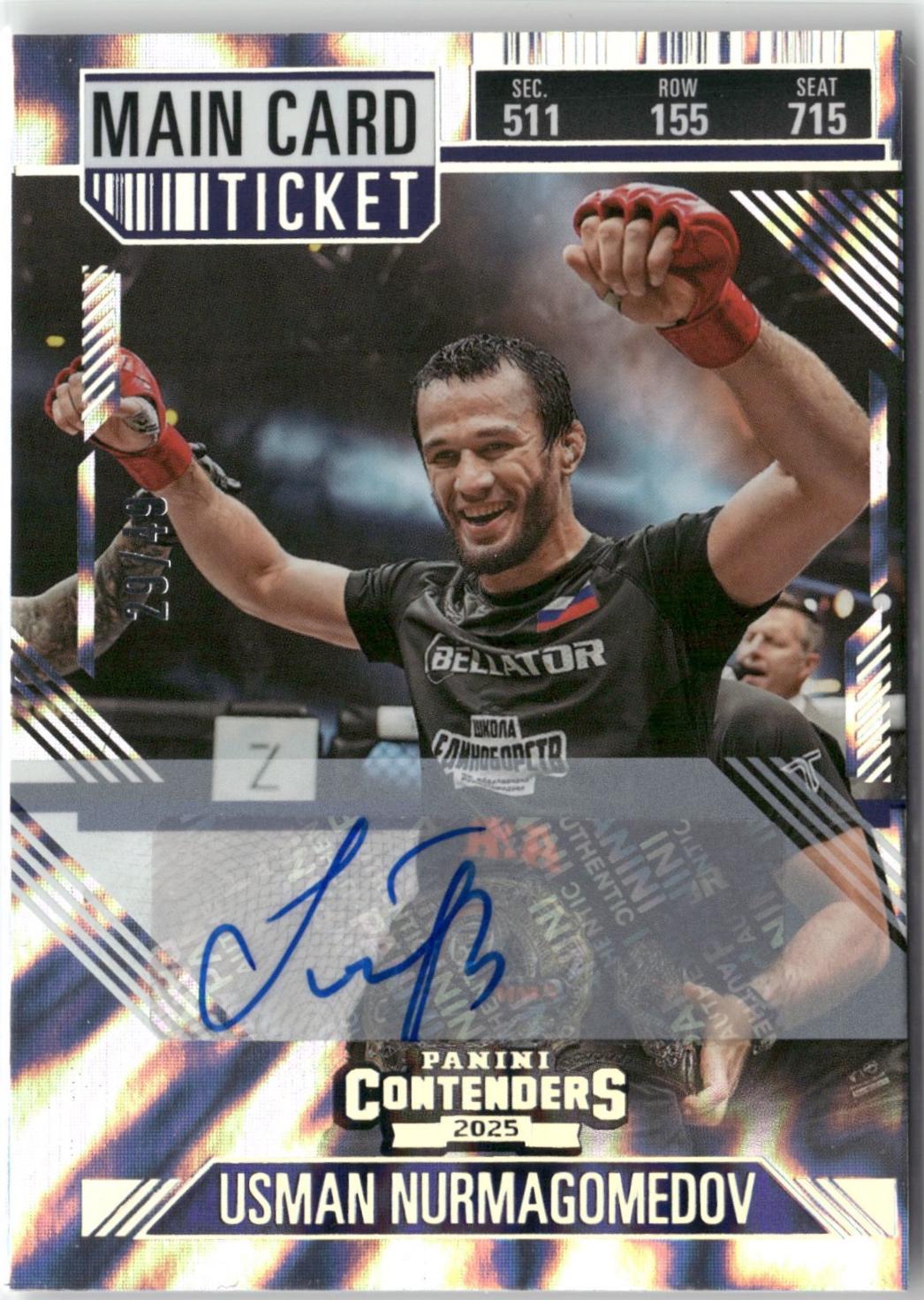 Usman Nurmagomedov [Main Card Season Ticket Signature] #11