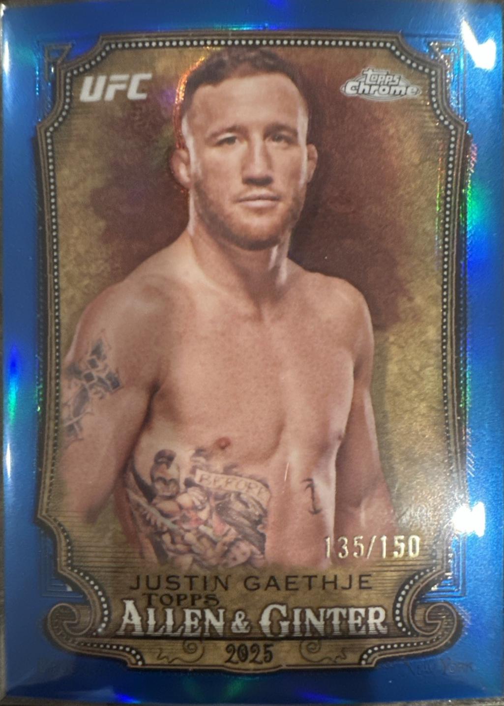 Justin Gaethje [Blue Refractor] #AAG-26