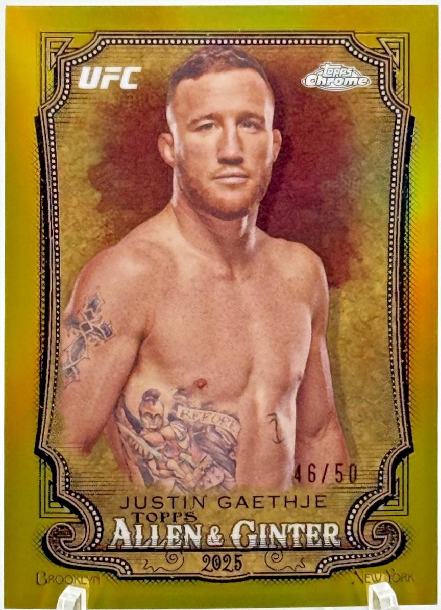 Justin Gaethje [Gold Refractor] #AAG-26