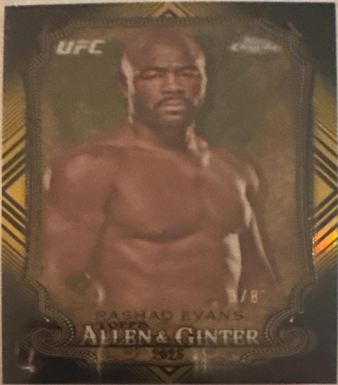 Rashad Evans [Gold Refractor] #AAG-2