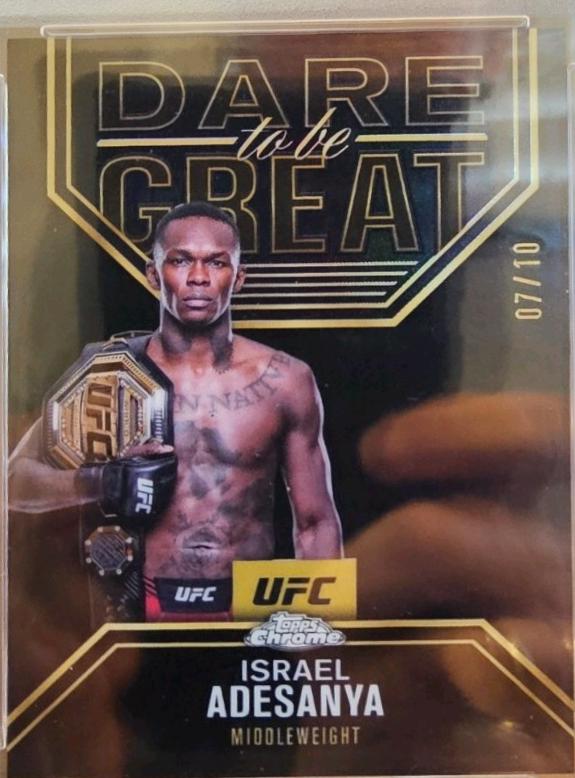 Israel Adesanya [Black Refractor] #DBG-10