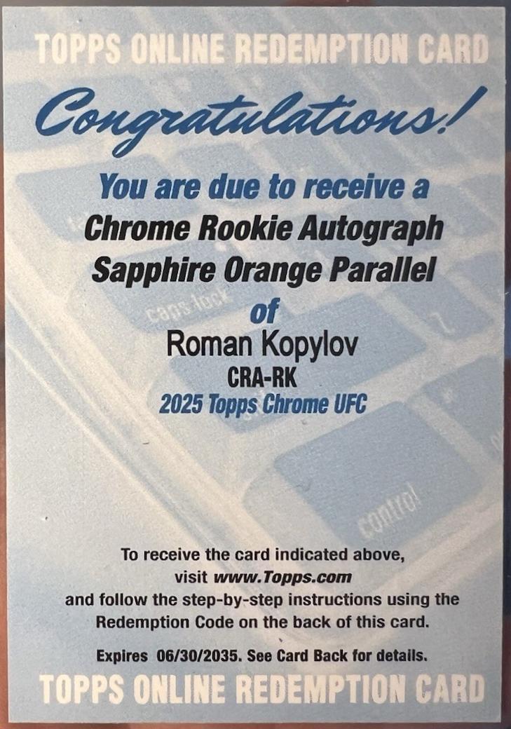 Roman Kopylov [Orange Sapphire] #CRA-RK