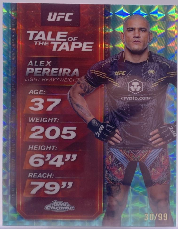 Alex Pereira [Geometric Aqua Refractor] #TTT-9