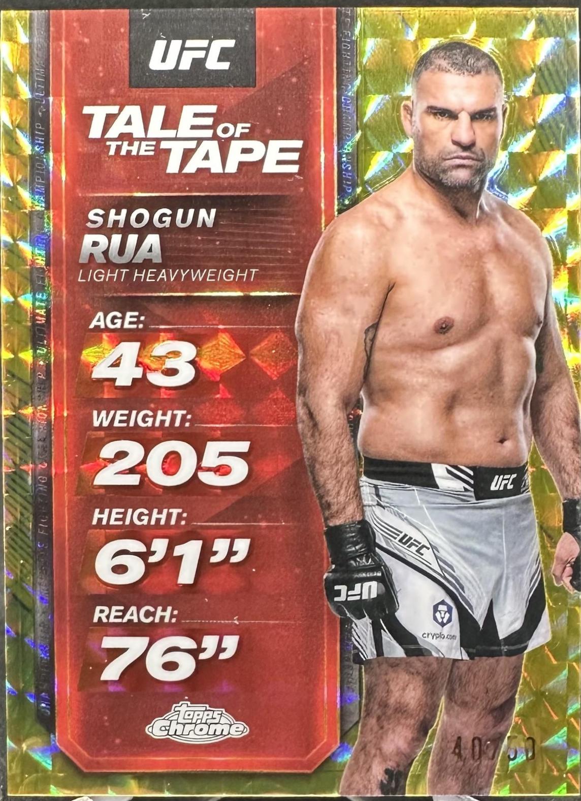 Shogun Rua [Geometric Gold Refractor] #TTT-15