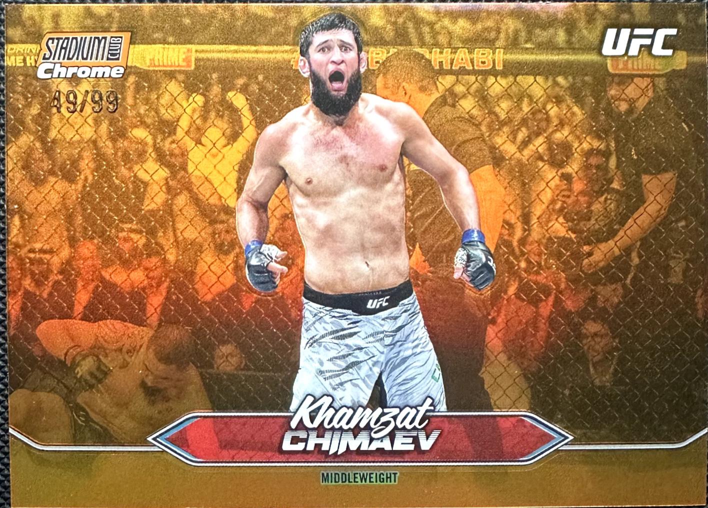 Khamzat Chimaev [Orange Refractor] #C-90