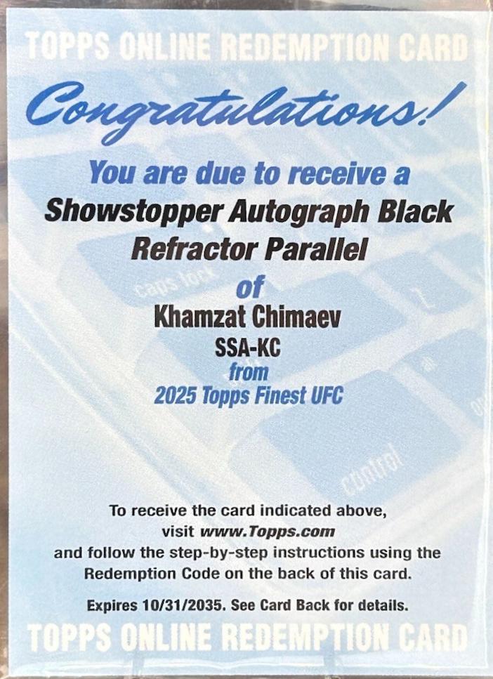 Khamzat Chimaev [Black Refractor] #SSA-KC