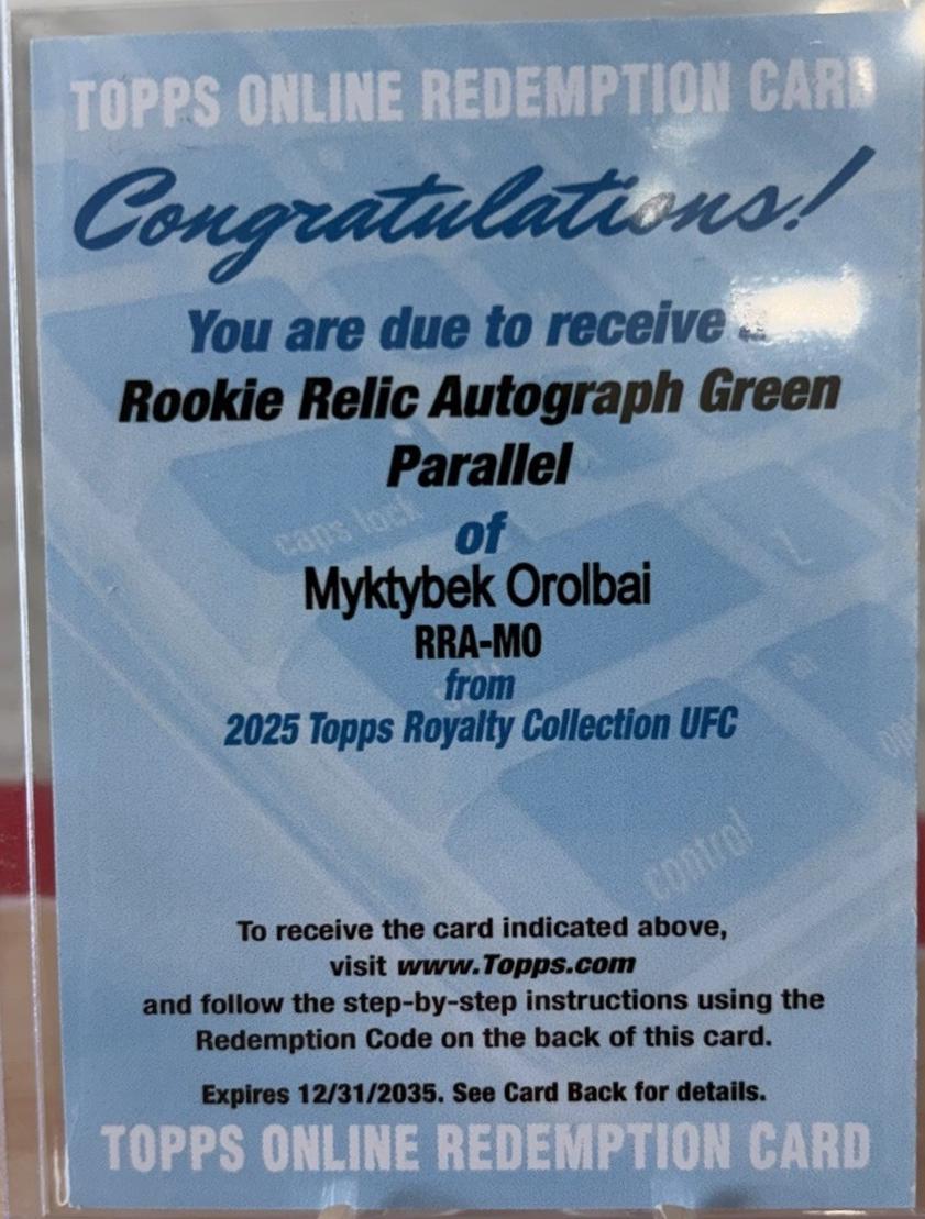 Myktybek Orolbai [Green] #RRA-MO
