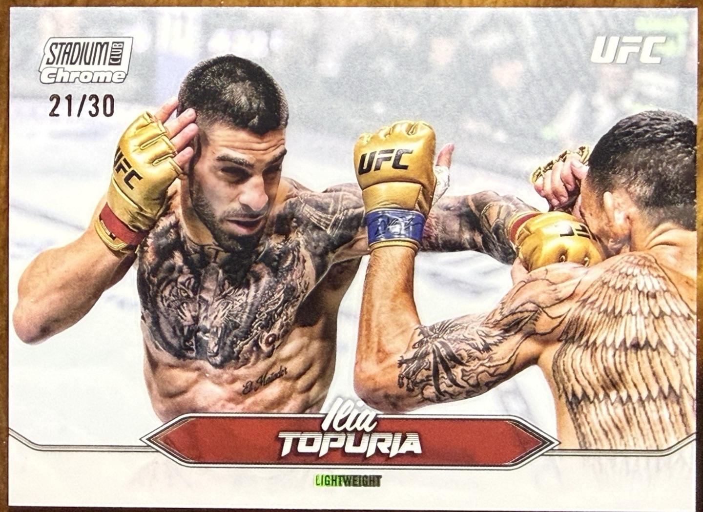Ilia Topuria [Pearl White Refractor] #C-23