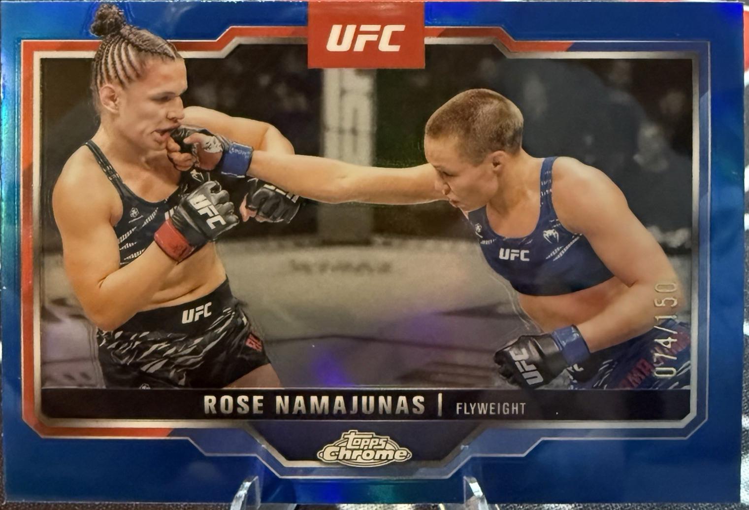 Rose Namajunas [Blue Refractor] #89