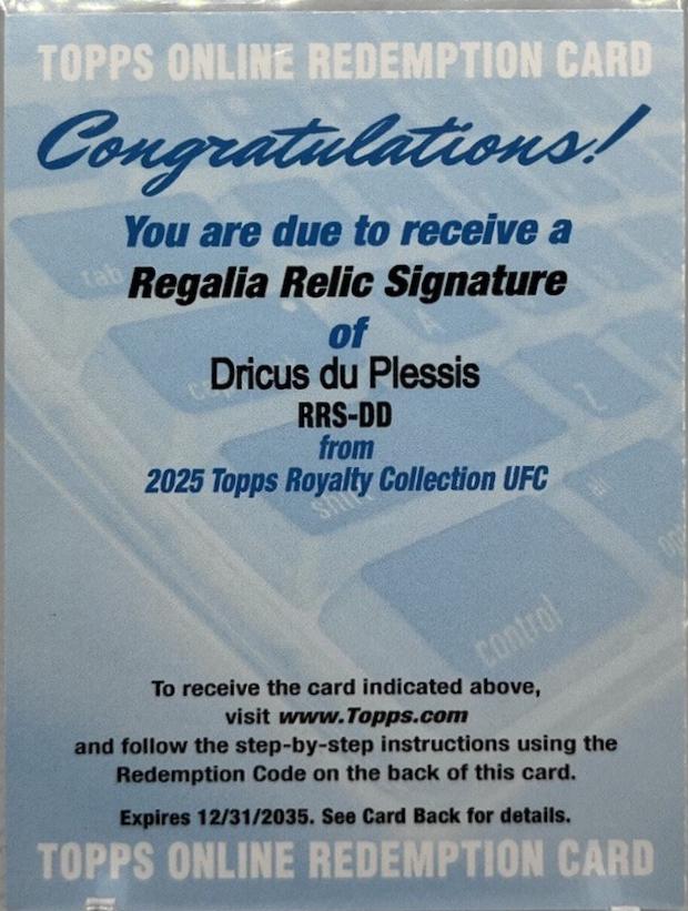 Dricus du Plessis #RRS-DD