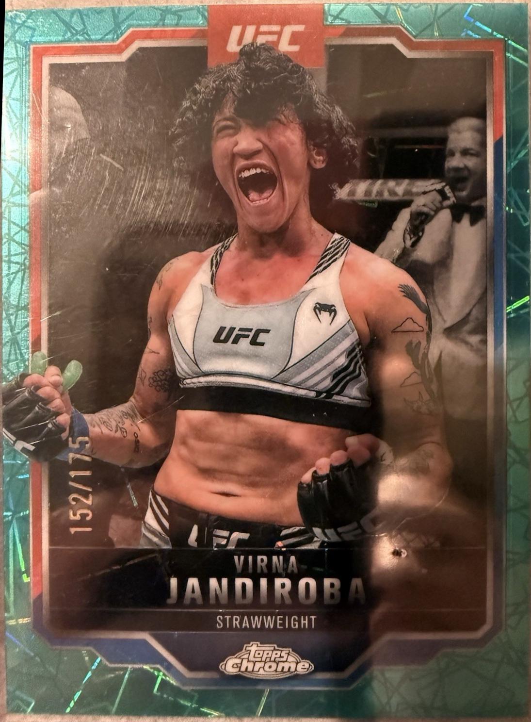 Virna Jandiroba [Teal Lazer Refractor] #123
