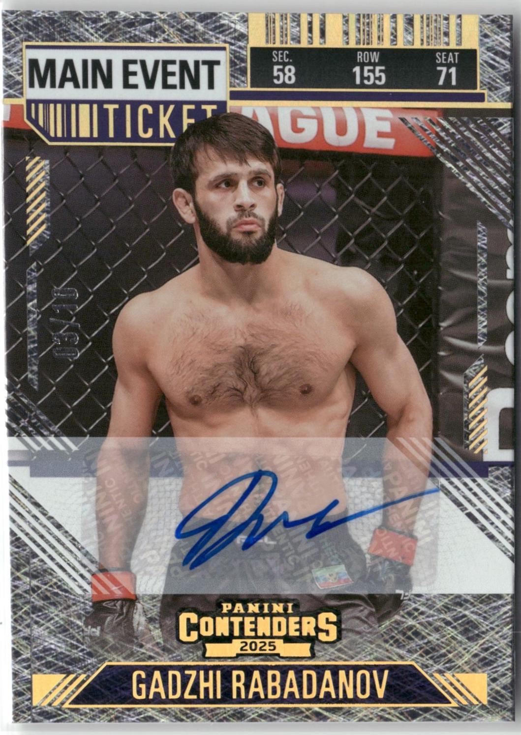 Gadzhi Rabadanov [Main Event Season Ticket Signature] #17