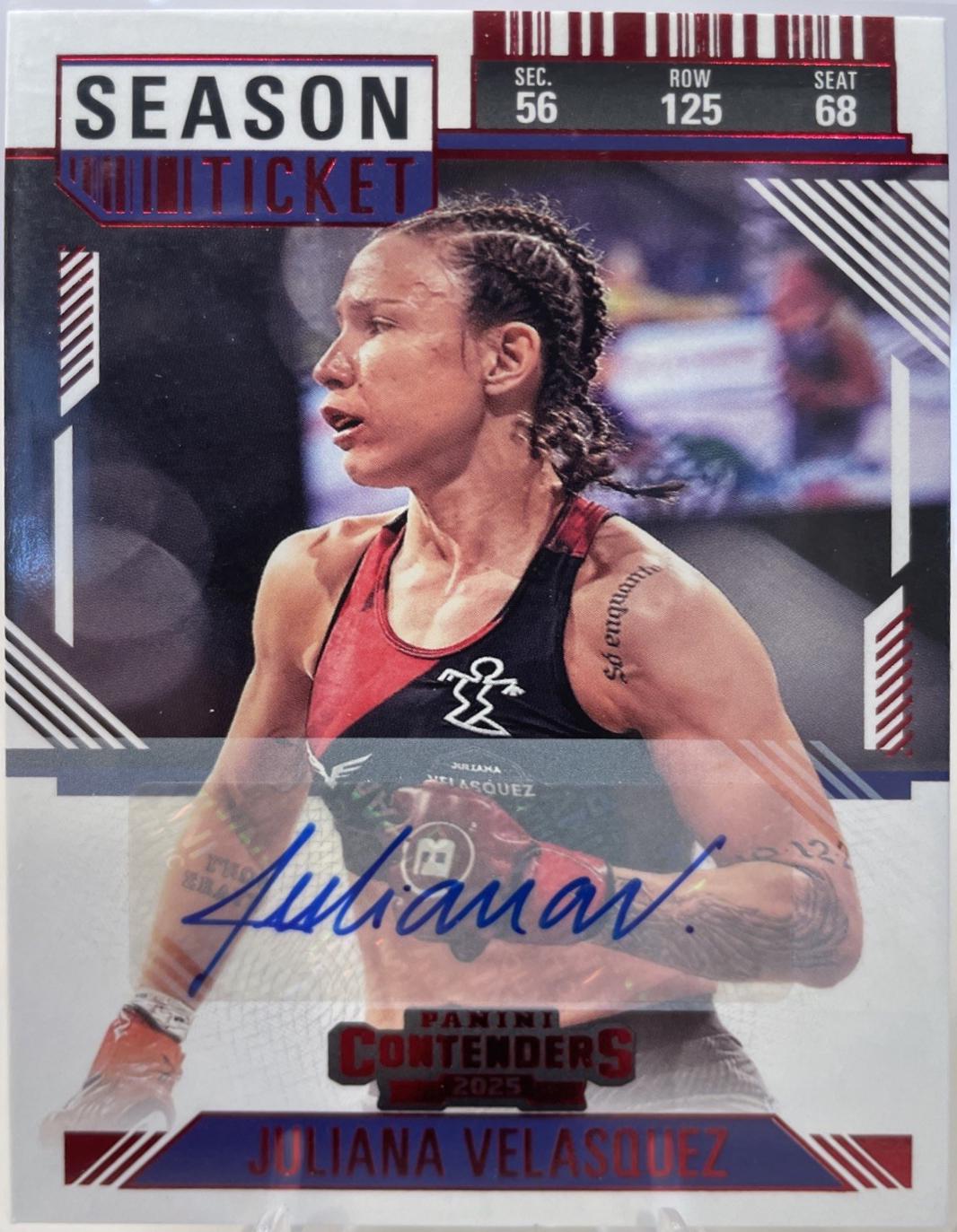 Juliana Velasquez [Red Season Ticket Signature] #24
