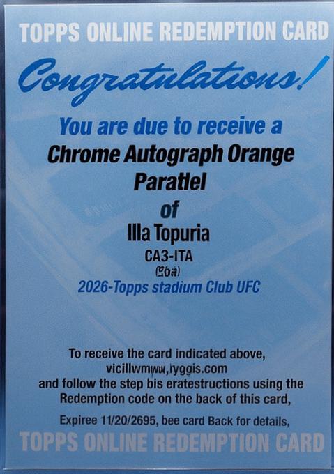 Ilia Topuria [Orange] #CAS-ITA