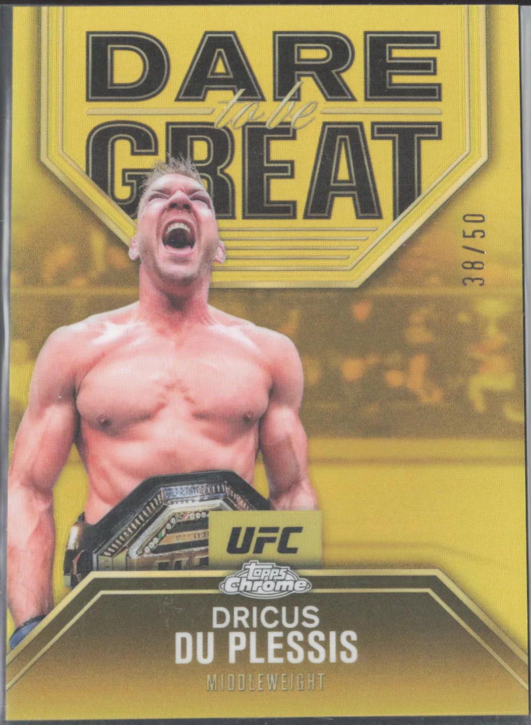 Dricus DU Plessis [Gold Refractor] #DBG-5