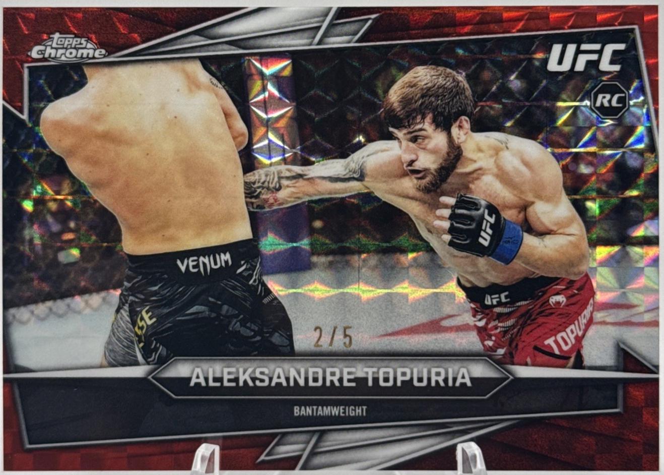Aleksandre Topuria [Red Geometric Refractor] #187