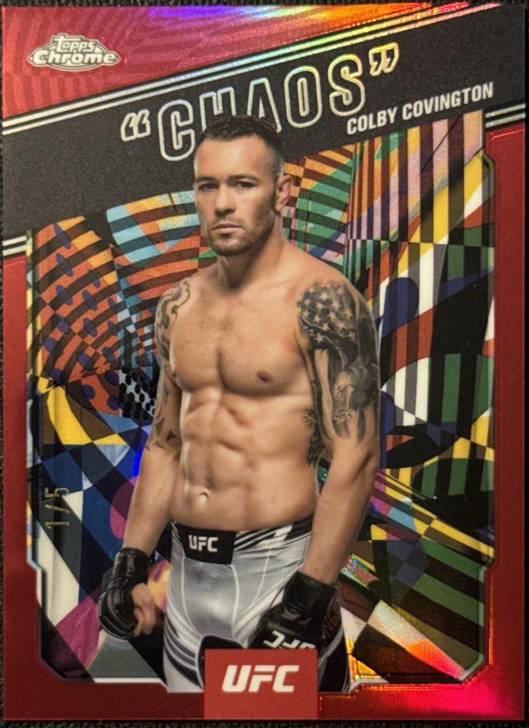 Colby Covington Chaos [Red Refractor] #AKA-7