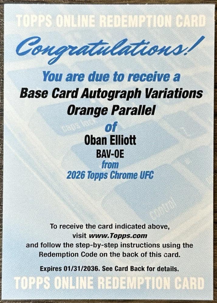Oban Elliott [Orange Refractor] #BAV-OE