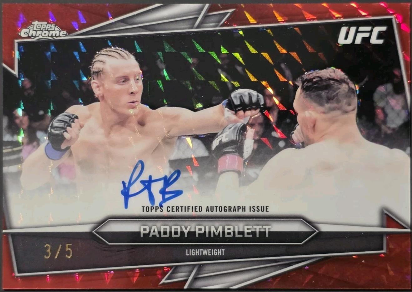 Paddy Pimblett [Red Geometric Refractor] #BAV-PP