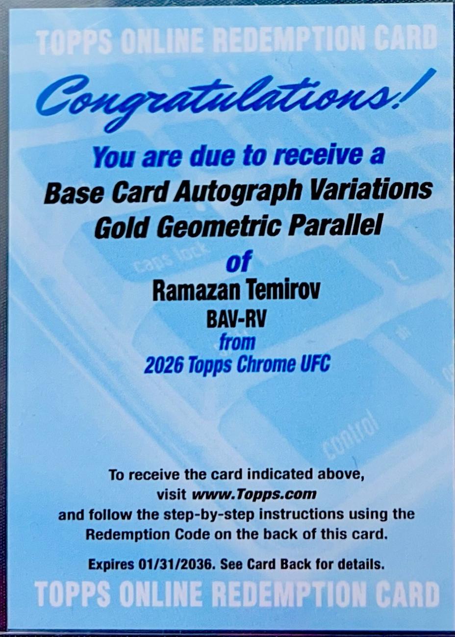 Ramazan Temirov [Gold Refractor] #BAV-RV