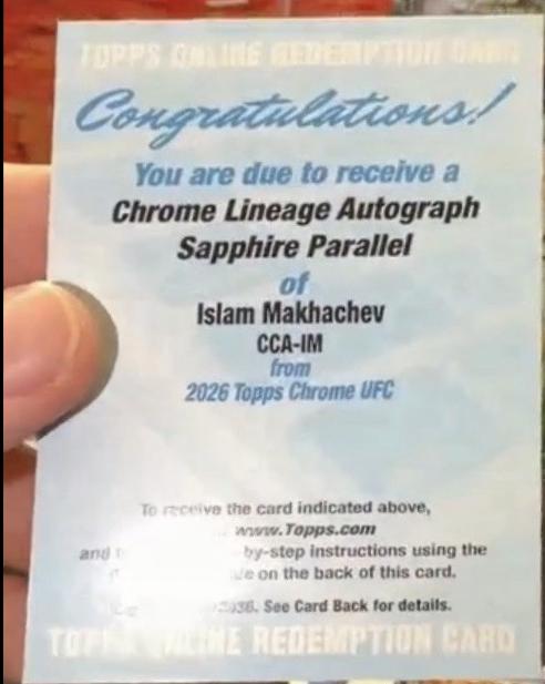 Islam Makhachev [Sapphire] #CCA-IM