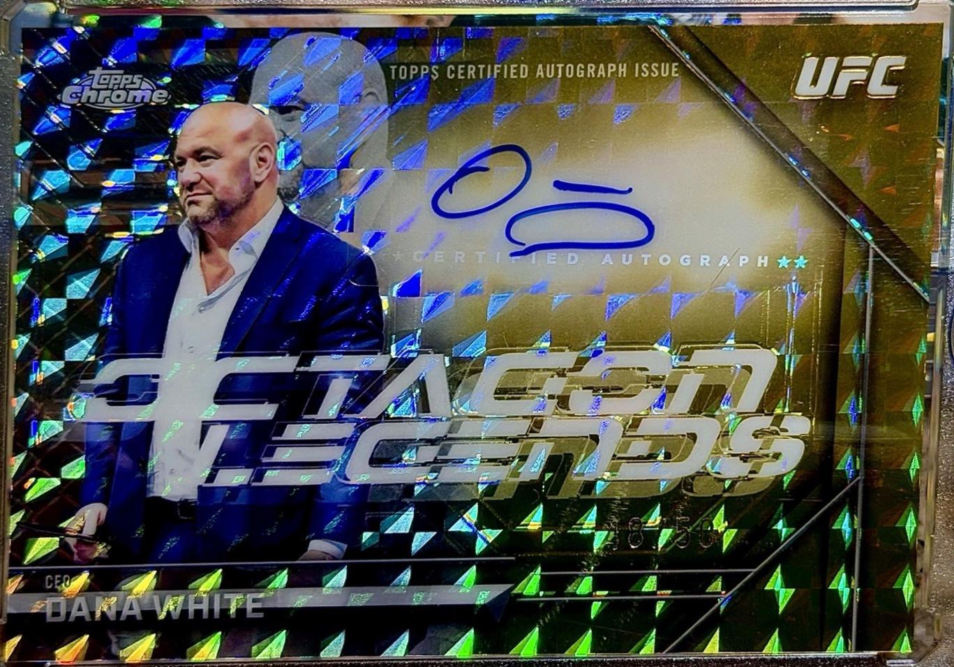 Dana White [Gold Geometric Refractor] #OLA-DW