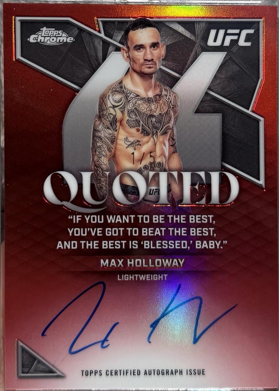 Max Holloway [Red] #QA-MH