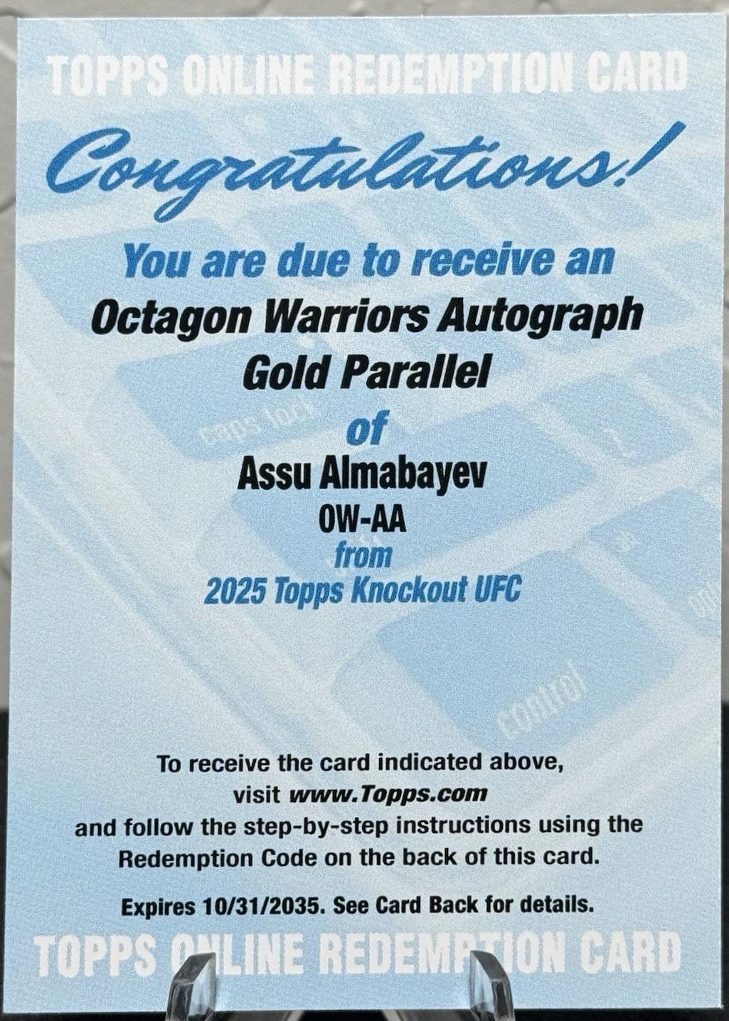Assu Almabayev [Gold] #OW-AA
